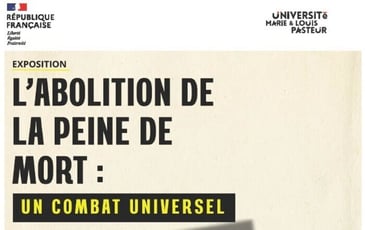 Exposition « L'abolition de la peine de mort : un combat universel »